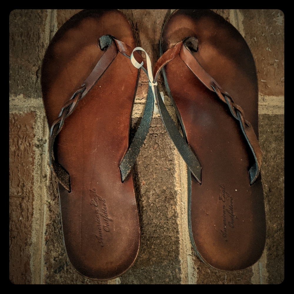 American Eagle leather sandal